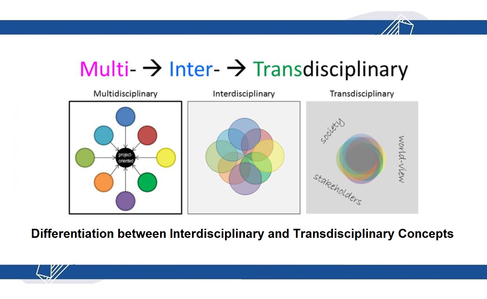 Differentiation Between Interdisciplinary And Transdisciplinary Concepts